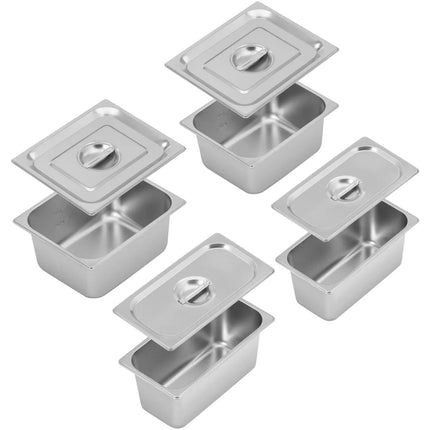 Royal Catering Electric bain marie with cabinet and tap 2x GN 1/2 2x GN 1/3 6000 W – image 7