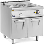 Royal Catering Electric bain marie with cabinet and tap 2x GN 1/2 2x GN 1/3 6000 W