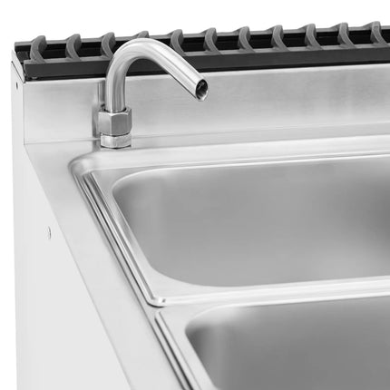Royal Catering Electric bain marie with cabinet and tap 2x GN 1/2 2x GN 1/3 6000 W – image 13