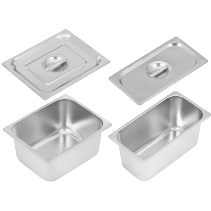 Royal Catering Electric bain marie with cabinet and tap 2x GN 1/2 2x GN 1/3 6000 W – image 14