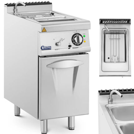 Royal Catering Electric bain marie with cabinet and tap 2x GN 1/2 2x GN 1/3 6000 W – image 8