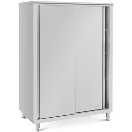 Royal Catering Catering cabinet with sliding doors STEEL 120 x 70 x 180 cm