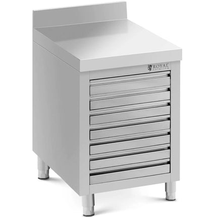 Royal Catering Pizza dough catering cabinet with edge, 7 drawers, 50 x 70 cm – image 2