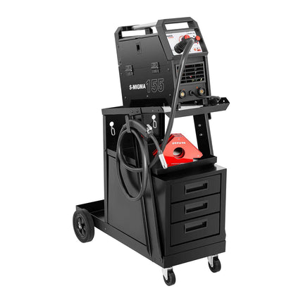 Stamos Germany Welding trolley steel with 3 drawers 2 shelves carrying up to 75kg – image 2