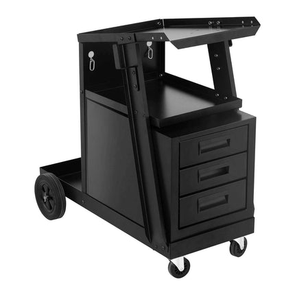 Stamos Germany Welding trolley steel with 3 drawers 2 shelves carrying up to 75kg – image 3