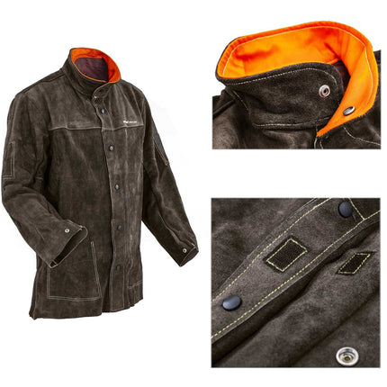 Stamos Germany Durable welding jacket protective leather XL size