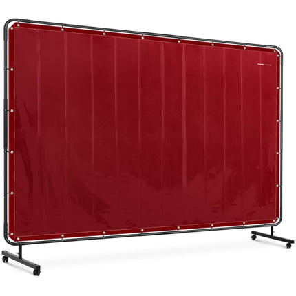 Stamos Germany Guard curtain with frame on wheels 239 x 175 cm - red – image 2
