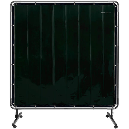 Stamos Germany Guard curtain screen with frame on wheels 174 x 174 cm - black – image 4