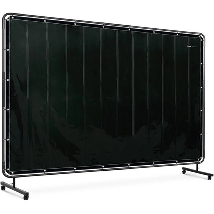 Stamos Germany Screen protection curtain with frame on wheels 240 x 180 cm - black – image 2