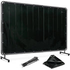 Stamos Germany Screen protection curtain with frame on wheels 240 x 180 cm - black