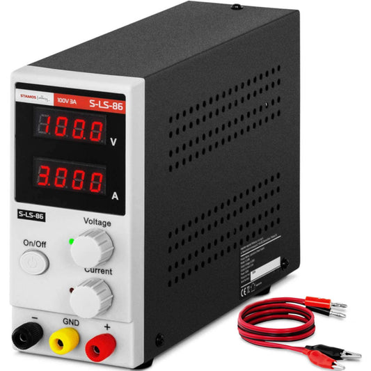Stamos Germany Laboratory service power supply adjustable 0-100 V 0-3 A 300 W