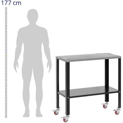 Stamos Germany Mobile welding table with shelf up to 544kg 91x46cm – image 3