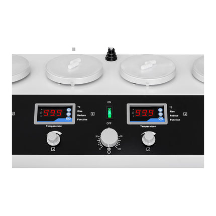 Steinberg Systems Laboratory magnetic stirrer 99deg C timer 6 stations + stirrs – image 4