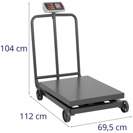 Steinberg Systems Industrial platform scale on LED wheels 1000 kg / 200 g – image 6