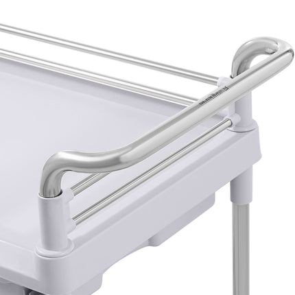 Steinberg Systems Medical laboratory trolley 2 shelves 2 drawers basket – image 5