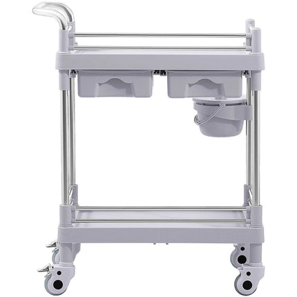 Steinberg Systems Medical laboratory trolley 2 shelves 2 drawers basket – image 6
