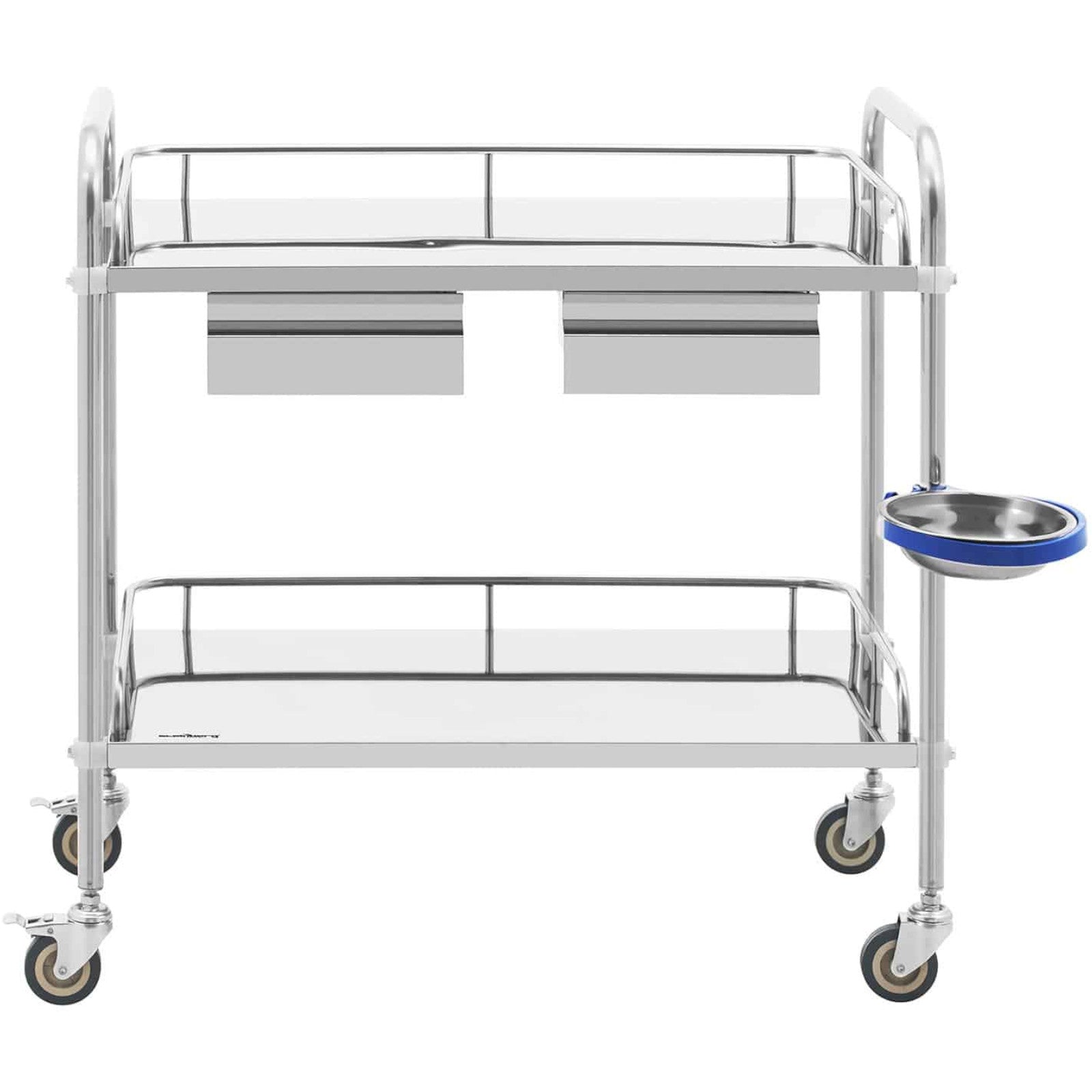 Steinberg Systems Laboratory cosmetic treatment trolley made of steel, 2 drawers, 2 shelves, 85 x 54 x 28 cm – image 2