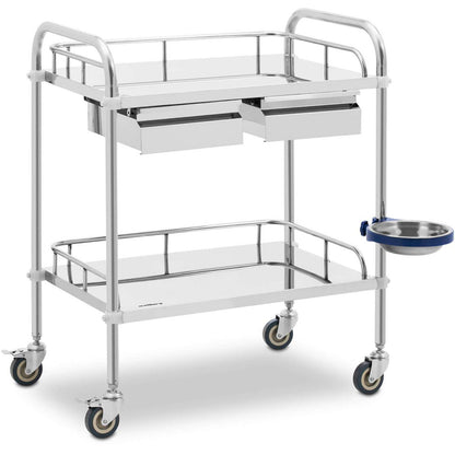 Steinberg Systems Laboratory cosmetic treatment trolley made of steel, 2 drawers, 2 shelves, 85 x 54 x 28 cm – image 8