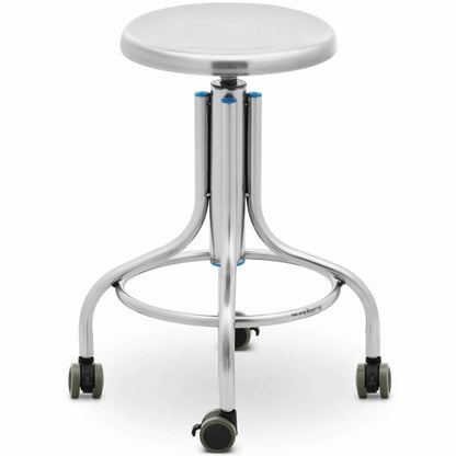 Steinberg Systems Stool, workshop laboratory stool, stainless steel, 45-60 cm, up to 100 kg – image 2