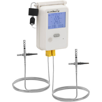 Steinberg Systems Thermohygrometer temperature and humidity recorder LCD USB Wi-Fi range 0-100% -50-350C – image 2