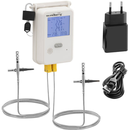 Steinberg Systems Thermohygrometer temperature and humidity recorder LCD USB Wi-Fi range 0-100% -50-350C