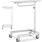 Steinberg Systems Table, instrumental trolley, adjustable treatment assistant, STEEL, 60 x 40 cm
