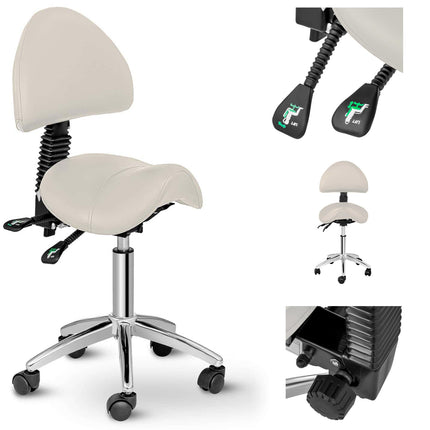 Physa Beauty chair with rotating back adjustable BERLIN - white – image 6