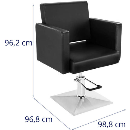 Physa Barber's hairdressing chair with footrest of Phys BEDFORD - black – image 5