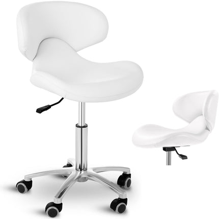 Physa Beauty chair on the wheels of Phys Andria - white