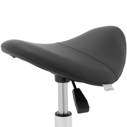 Physa Table stool hocker cosmetic saddle wheel Frankfurt up to 150 kg black – image 3