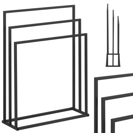 Physa Stand hanger for 3 floor standing towels STAL 55 x 21.5 x 84 cm dark grey – image 8