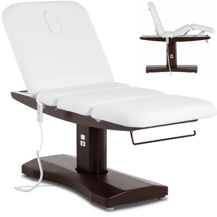 Physa Bed table bed cosmetic bed for electric massage 200 kg MONZA - white