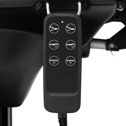Physa Electrically controlled cosmetic chair with remote control PHYSA ROVIGO BLACK – image 3