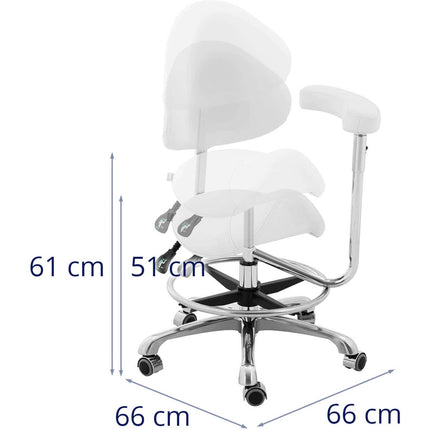 Physa WUPPERTAL adjustable chair with armrest support - white – image 7