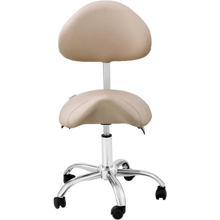 Physa MANNHEIM CREAM saddle beauty chair with adjustable backrest, cream – image 7