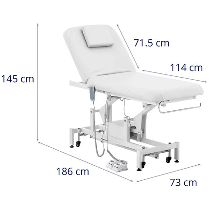 Physa Bed, electric massage table, 2 motors, 200 kg LYON - white – image 7