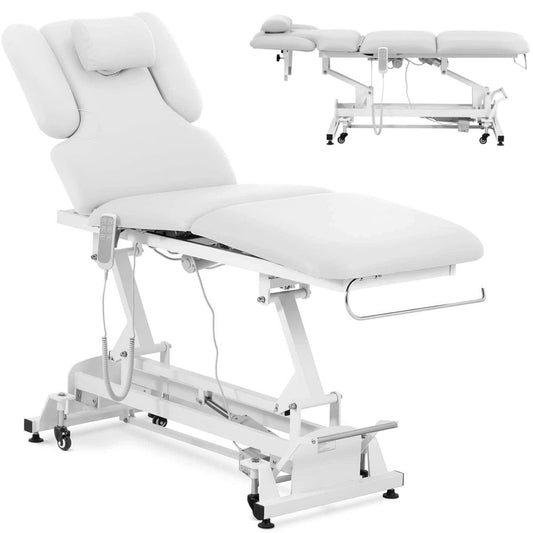 Physa Bed cosmetic table for electric massage 3 engines 250 kg NANTES - white