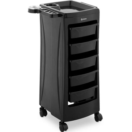 Physa Hairdresser cart with handle for hair dryer 5 drawers shelf 485 x 380 mm – image 2