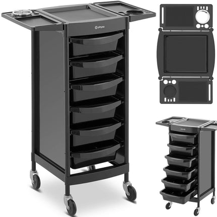 Physa Hairdresser cart with dryer holder 6 drawers shelf 420 x 390 mm