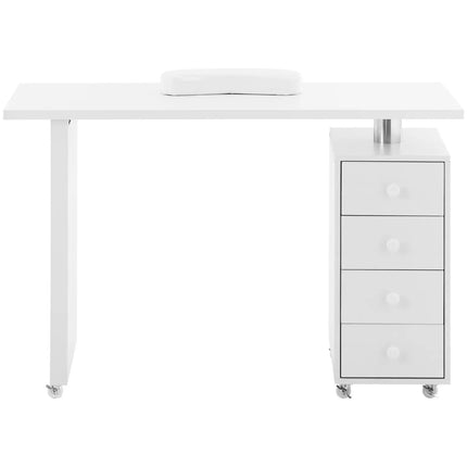 Physa Cosmetic manicure desk with palm rest 4 drawers 119 x 45 cm - white – image 2
