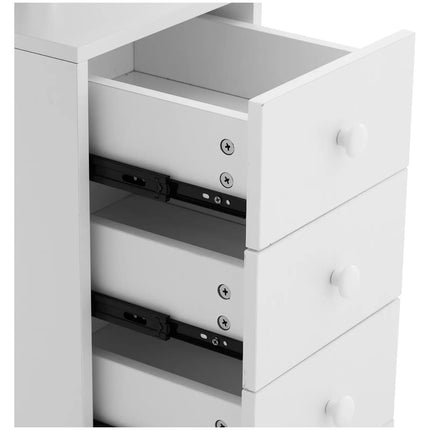 Physa Cosmetic manicure desk with palm rest 4 drawers 119 x 45 cm - white – image 3