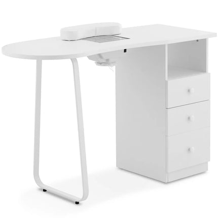 Physa Cosmetic manicure desk with dust absorber 120 x 45 cm - white – image 2