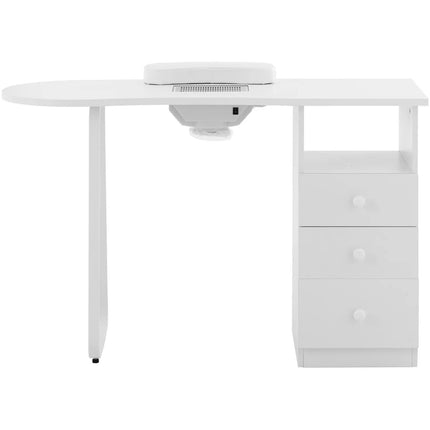 Physa Cosmetic manicure desk with dust absorber 120 x 45 cm - white – image 5