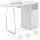 Physa Cosmetic manicure desk with dust absorber 120 x 45 cm - white