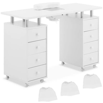 Physa Cosmetic manicure desk with absorber 8 drawers 119 x 45 x 77 cm