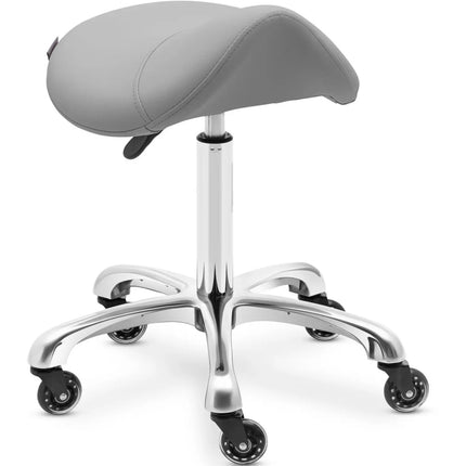 Physa Saddle cosmetic stool stool on wheels up to 150 kg YORK - dark gray – image 2