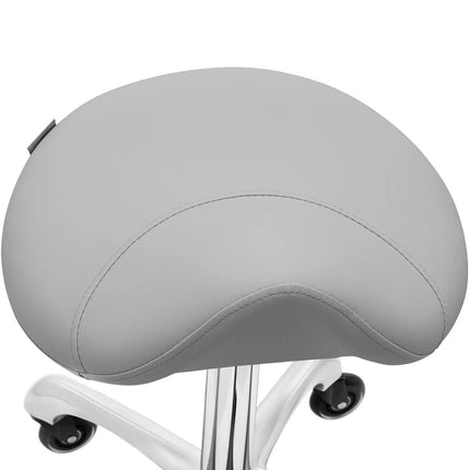 Physa Saddle cosmetic stool stool on wheels up to 150 kg YORK - dark gray – image 3