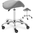 Physa Saddle cosmetic stool stool on wheels up to 150 kg YORK - dark gray