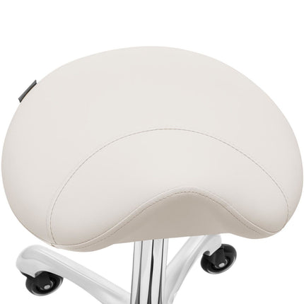 Physa Saddle cosmetic stool stool on wheels York, up to 150 kg, beige – image 3