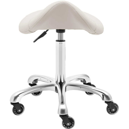 Physa Saddle cosmetic stool stool on wheels York, up to 150 kg, beige – image 5